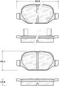 Street Brake Pads w/Shims and Hardware