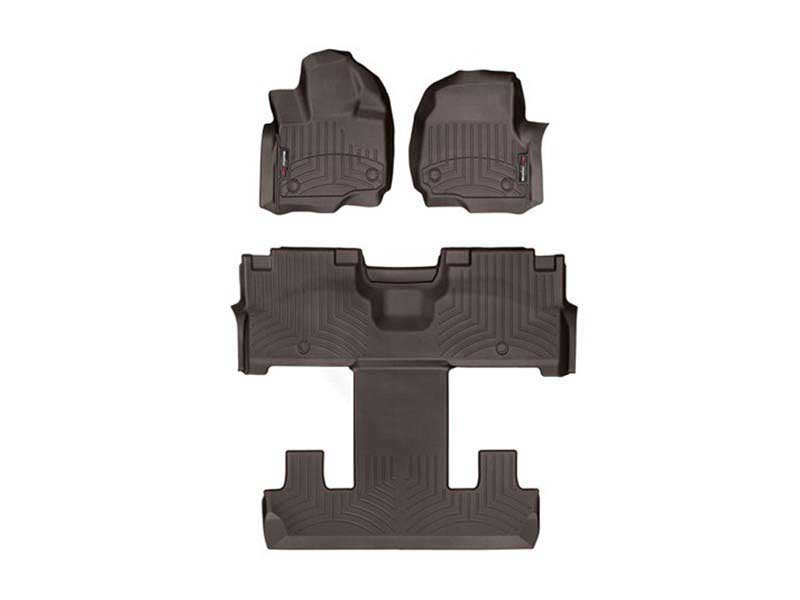 WeatherTech Cocoa Front and Rear Floorliners Fits -21-24 Expedition 471665-1-4