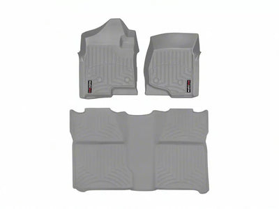WeatherTech Grey Front and Rear Floorliners Fits -10-08 Silverado 1500 4613061-460660