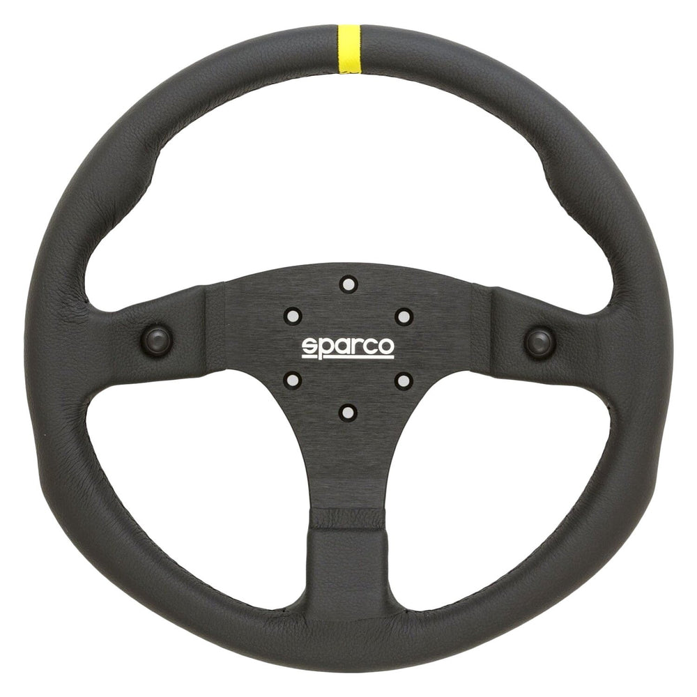 Sparco Steering Wheel R350B Leather w/ Button