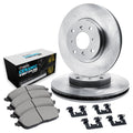 R1 90-91 Ford LTD Crown Victoria Front Left Drilled & Slotted Silver Brake Rotor