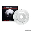 R1 77-00 Chevrolet K30 Front Right Drilled & Slotted Black Brake Rotor