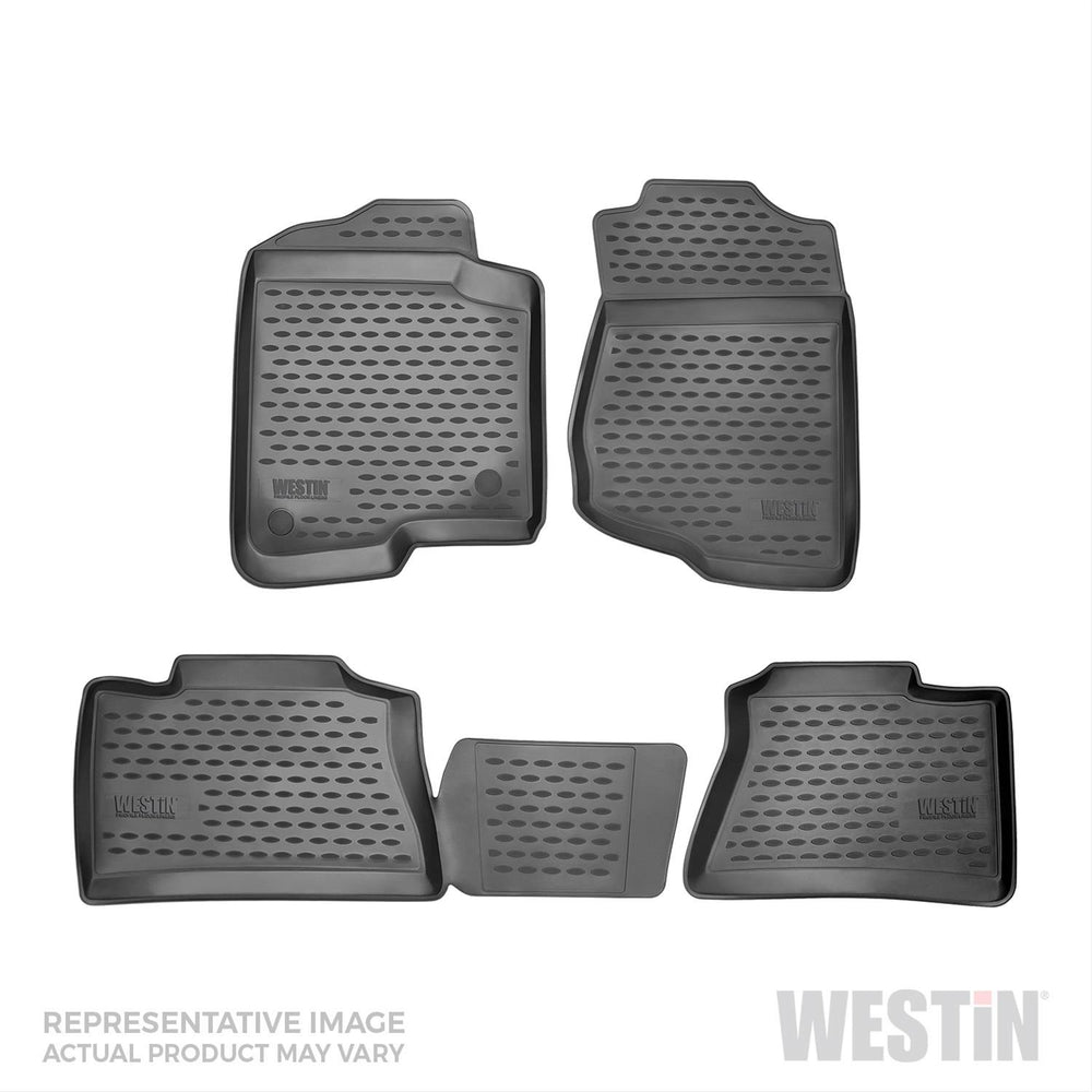 ~(12 lbs. 33X20X6)~ Profile Liners Front 2nd and 3rd Row Set Black Sedona 2006-2014