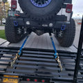 ULTRA PACK BLACK 2in X 8ft DIRECT HOOK RATCHET STRAPS AND (AXLE STRAPS BLACK 2in X 24in )