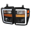 SPEC D TUNING headlights close-up