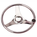 STAINLESS 15" STEERING WHEEL - 25