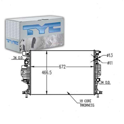 TYC auto part