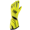 OMP ONE-S GLOVES my2025 FIA 8856-2018 NAVY BLUE / FLUO ORANGE SZ M