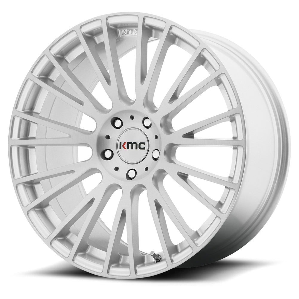 KM706 20X10 5X120 BRUSHED SLV 40MM
