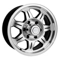 Aluminum Wheels 16x6 Element Trailer 870 Machined Face Black 0 Offset 8 on 165.1 Bolt Pattern 124.46 Bore Raceline