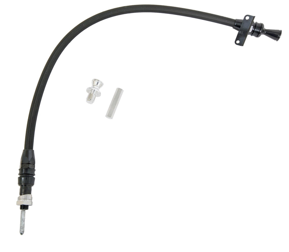 MIDNIGHT SERIES; FLEXIBLE TRANSMISSION DIPSTICK; GM POWERGLIDE TRANS; BLACK STAI
