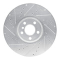R1 15-19 Mini Cooper Clubman Front Right Drilled & Slotted Geoperformance Rotor