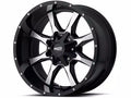 MO970 17x9 6x135/6x139.7 GLOSS BLACK W/MACHINED FACE (12 mm)