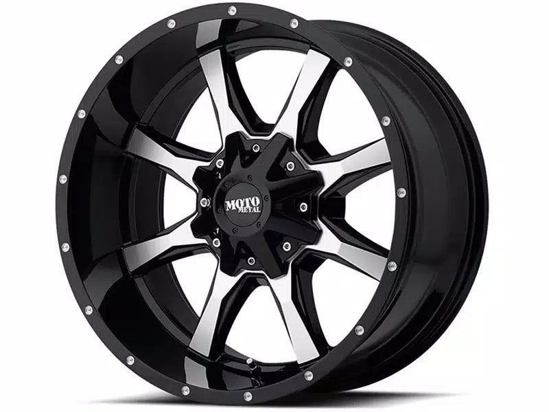 MO970 17x9 6x135/6x139.7 GLOSS BLACK W/MACHINED FACE (12 mm)