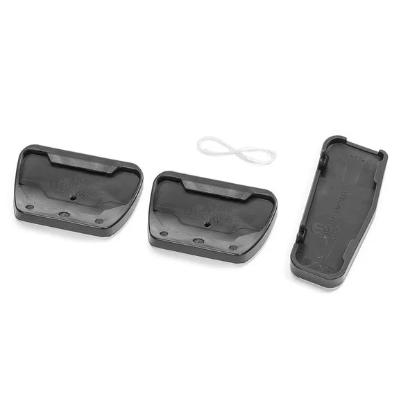 JL/JT Brushed Pedal Pads - Manual Transmission