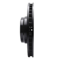 R1 95-01 BMW 750IL Front Left Drilled & Slotted Black Brake Rotor