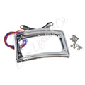 Letric Lighting Perfect Plate Light Chrome Curved License Plate Frame - Universal