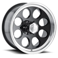 Cast Aluminum Wheels 171 BK 17x9 Machined Lip Black 5 On 135 Bolt Pattern 0 Offset ION Wheels