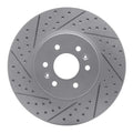 R1 09-10 Kia Borrego Front Left Drilled & Slotted Geoperformance Rotor