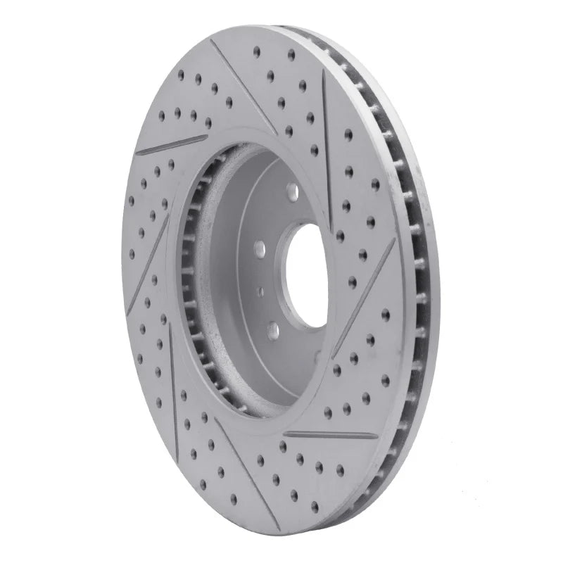 R1 09-10 Kia Borrego Front Left Drilled & Slotted Geoperformance Rotor
