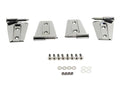 Kentrol 07-18 Jeep Wrangler JK Door Hinge Set 4 Pieces 2 Door - Polished Silver
