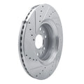 R1 21-25 Jeep Grand Wagoneer Front Right Drilled & Slotted Silver Brake Rotor