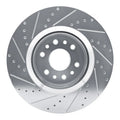 R1 21-25 Jeep Grand Wagoneer Front Right Drilled & Slotted Silver Brake Rotor