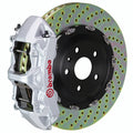 Brembo 12-18 A6 3.0T/12-18 A7 3.0T Front GT BBK 6 Piston Cast 380x34 2pc Rotor Drilled-Silver