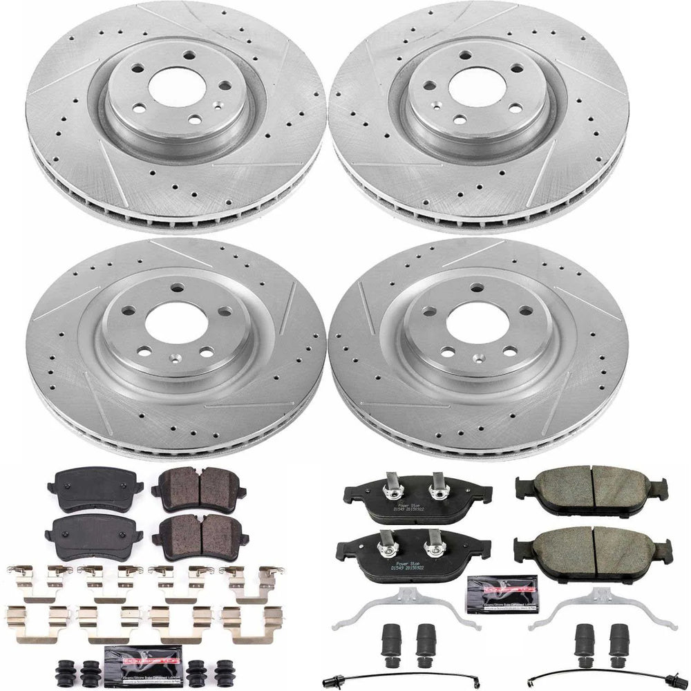 Power Stop 12-16 Audi A6 Quattro Front & Rear Z23 Evolution Sport Brake Kit