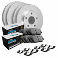 R1 Concepts E- Line Series Brake Rotor with Ceramic Brake Pads Hdw Fits Audi A6