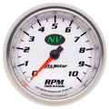 Autometer Pro-Cycle Gauge Tachometer 3 3/8in 10K Rpm White
