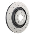 Brembo 10-11 Audi S4/08-11 S5 Rear Premium Xtra Cross Drilled UV Coated Rotor