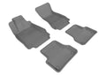 3D MAXpider 2012-2018 Audi A7/RS7/S7 Kagu 1st & 2nd Row Floormats - Gray