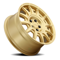 Aluminum Wheels 17x8 Aero 401GD Gold Multi Spoke 40 Offset 5 on 114.3 Bolt Pattern 72.62 Bore Raceline