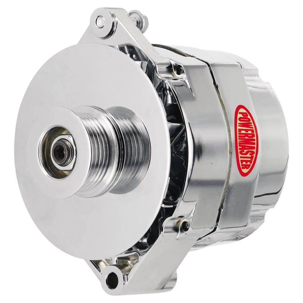ALT GM 12SI CHROME 150A 6 GRV PULLEY & BAFFLE 1 OR 3 WIRE