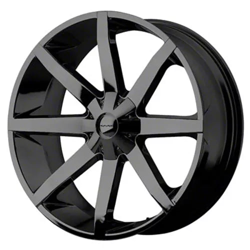 SLIDE 20x8.5 5x115.00/5x120.00 GLOSS BLACK W/ CLEAR COAT (38 mm)
