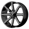 KMC Wheels black auto part