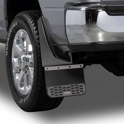 1120 RAM 1500 REAR 2 PC MUD SKINS SOLID BRUSHED STAINLESS STEEL