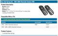MOOG 2007 Buick Terraza Rear Coil Springs
