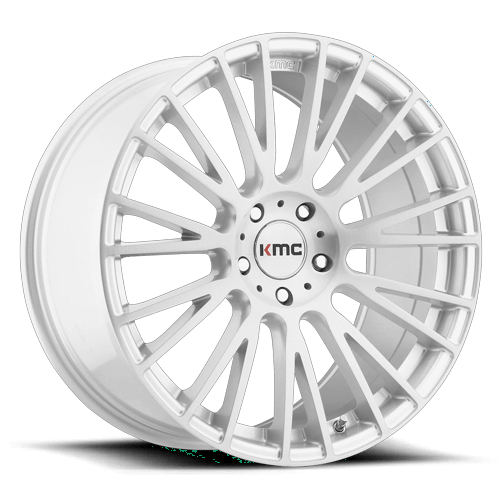 ~(28 lbs. 21X21X11)~ KM706 18X8 5X112 BRUSHED SLV 38MM