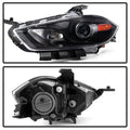 xTune Dodge Dart 13-15 Driver Side Projector Headlight -OEM Left - Black HD-JH-DDART13-HID-OE-L