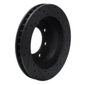 R1 99-20 Cadillac DeVille Front Left Drilled & Slotted Black Brake Rotor