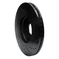 R1 15-21 Kia Sedona Front Left Drilled & Slotted Black Brake Rotor