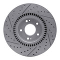 R1 17-20 Kia Cadenza Front Right Drilled & Slotted Geoperformance Rotor