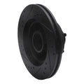 R1 73-89 Chrysler CORDOBA Front Right Drilled & Slotted Black Brake Rotor