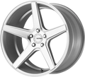 DISTRICT 22x10.5 5x120.00 SILVER MACHINED (40 mm)