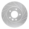 R1 03-18 Porsche Cayenne Right Front Drilled & Slotted Geoperformance Rotor