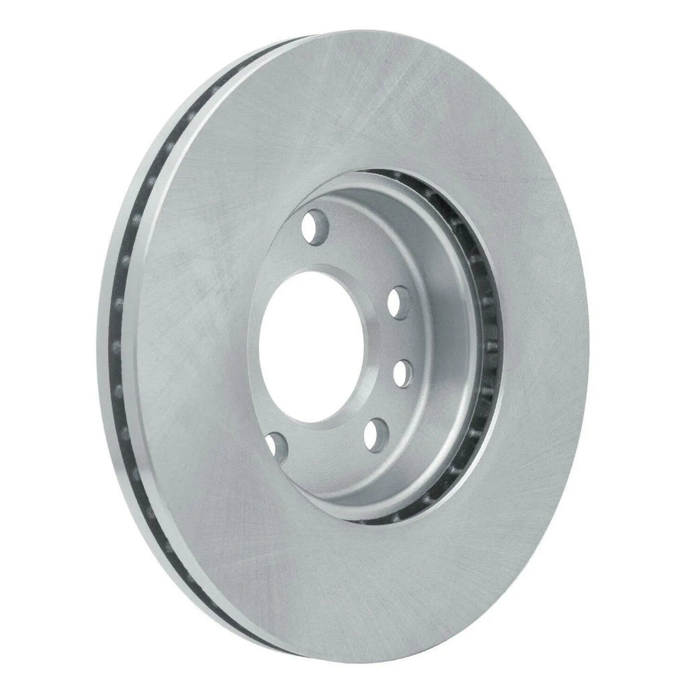 R1 10-24 Volkswagen TRANSportER (Mexico) Front Right Drilled & Slotted Black Brake Rotor