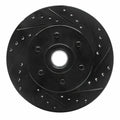R1 91-96 Dodge DAKOTA RWD Front Right Drilled & Slotted Silver Brake Rotor
