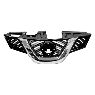 CAPA GRILLE ASSY S|SV; W/O PREMIUM PKG; W/O CAMERA HOLE; TO 315; BLACK/CHROME NISSAN ROGUE 1415